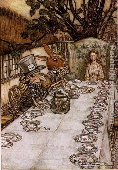 Arthur Rackham Alice in Wonderland A Mad Tea Party